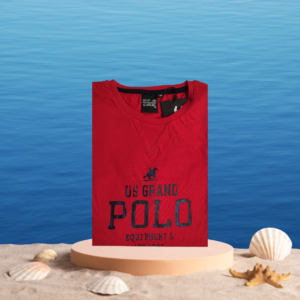 POLO U.S. GRAND μπλουζάκια t-shirt  K.M. σε βαμβακερό code.UST690 ΚΟΚΚΙΝΟ