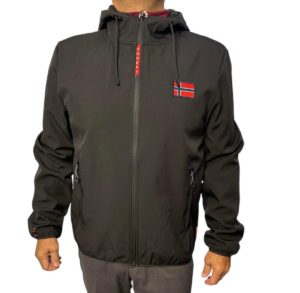 NORWAY NAUTICAL softshell 35  εξωτερικά fleece εσωτερικά αδιάβροχο ζακετο-μπουφάν κ.119141 ΜΑΥΡΟ & ΛΑΔΙ