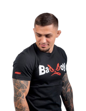 BADBOY T-shirt cotton95% 5%elastane BB-000012 BLACK