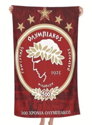 Πετσέτα 80Χ160cm Olympiakos 100 K.001008 RED