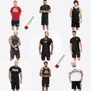 Lonsdale SET dry fit gym 117822 & 117898 εμφάνηση Μαύρη