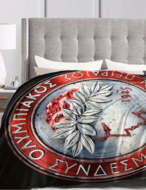 OLYMPIAKOS ζεστό κουβερλί 1,30Χ1,50 “COINS”  c.BG00012 MAYPO