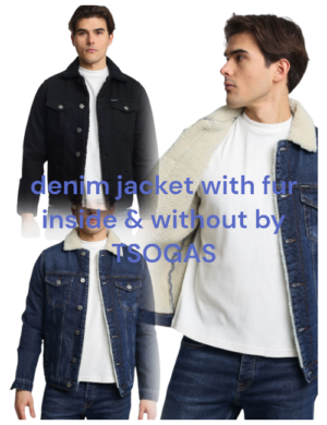 Tζην μπουφάν με γούνα εσωτερικά (και χωρίς style 501) PACO & CO GREECE κ 2498332 ΜΠΛΕ & ΜΑΥΡΟ
