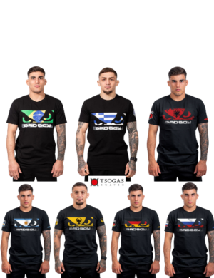 BAD BOY T-shirts 000088 FLAG'S ΜΑΎΡΑ ΕΛΛΆΔΑ ΑΛΒΑΝΙΑ ΒΡΑΖΙΛΊΑ ΑΡΓΕΝΤΙΝΉ ΠΌΝΤΟΣ ΡΩΣΊΑ ΓΕΡΜΑΝΊΑ
